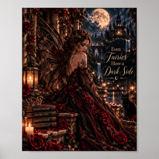 Även älvor har en mörk sida | Gotisk älva Poster
