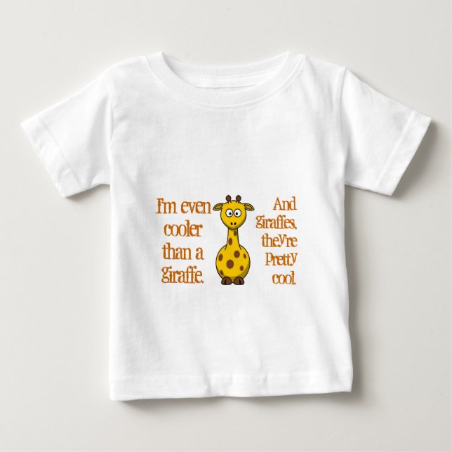 Även bebis är kalla; Coola som giraffes. T Shirt (Framsida)