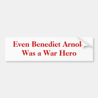 Även Benedict Arnold var en krighjälte Bildekal