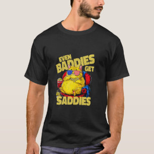 Även busar får sorgar Sarksatisk patriotisk katt 2 T Shirt