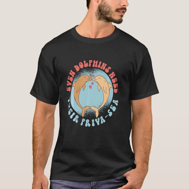 Även delfiner behöver sitt priva Sea Long Sl. T Shirt (Framsida)