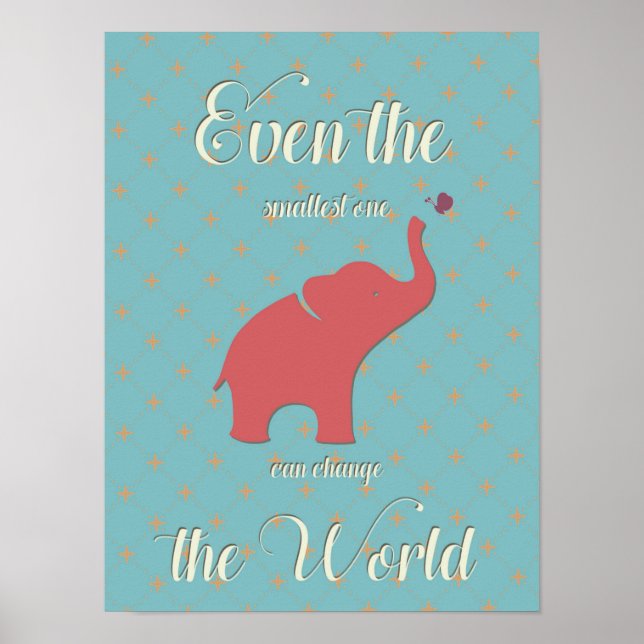Även den minsta kan förändra världen poster (Framsidan)