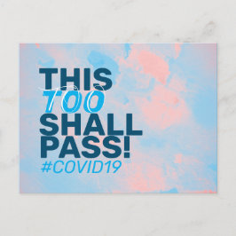Även detta kommer att passera! Covid19 Vykort