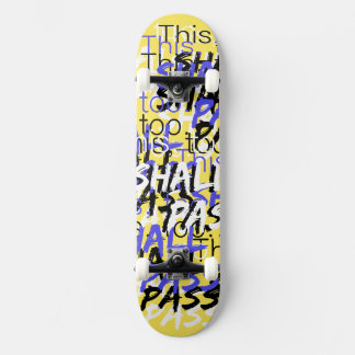 Även detta ska gälla för retrocitat i gult mini skateboard bräda 18,5 cm