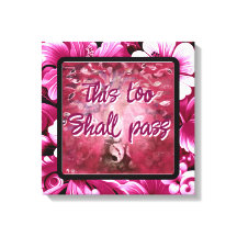 Även detta ska passera Abstrakt Träd Rosa White