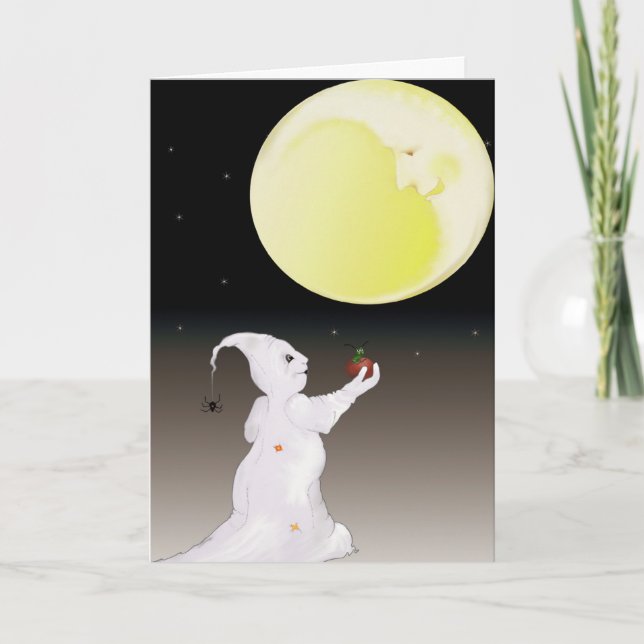 Även en Ghost behöver vänner Halloween-kort Kort (Framsida)