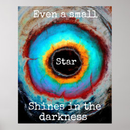 Även en liten stjärna i mörkret poster