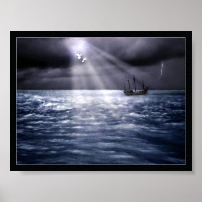 Även genom prövningarna poster (Framsidan)