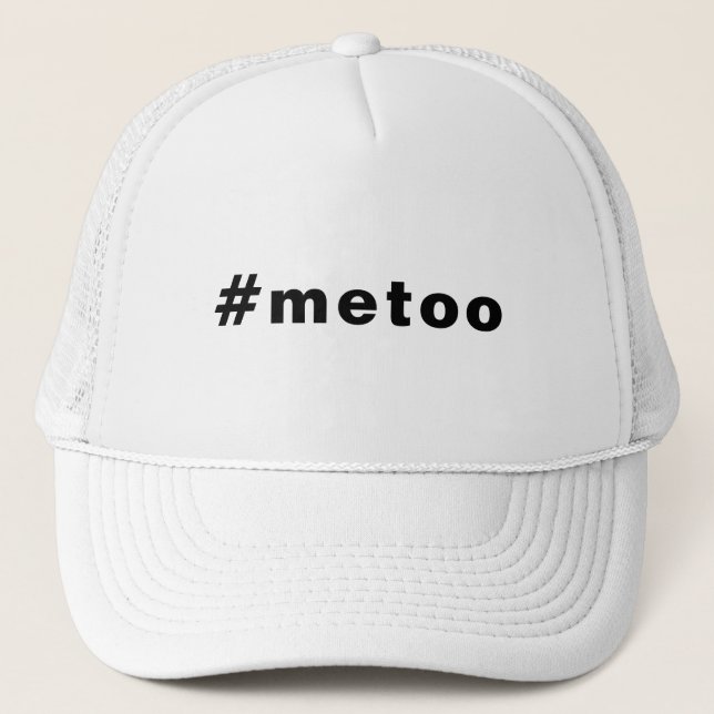 Även jag, #metoo, pride Black brev Keps (Framsida)
