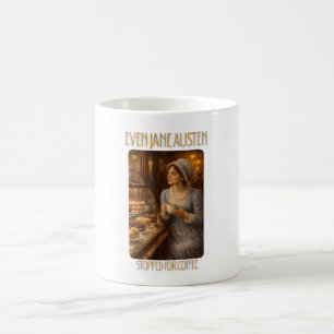 Även Jane Austen Stoppade för Kaffe Mugg