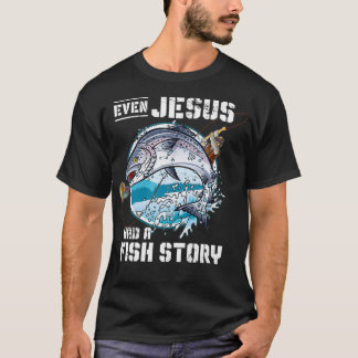 Även Jesus hade en fiskartikel Jesus _1  T Shirt