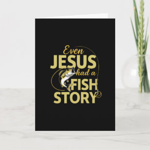 Även Jesus hade en fiskehistoria Roligt fiske Kort
