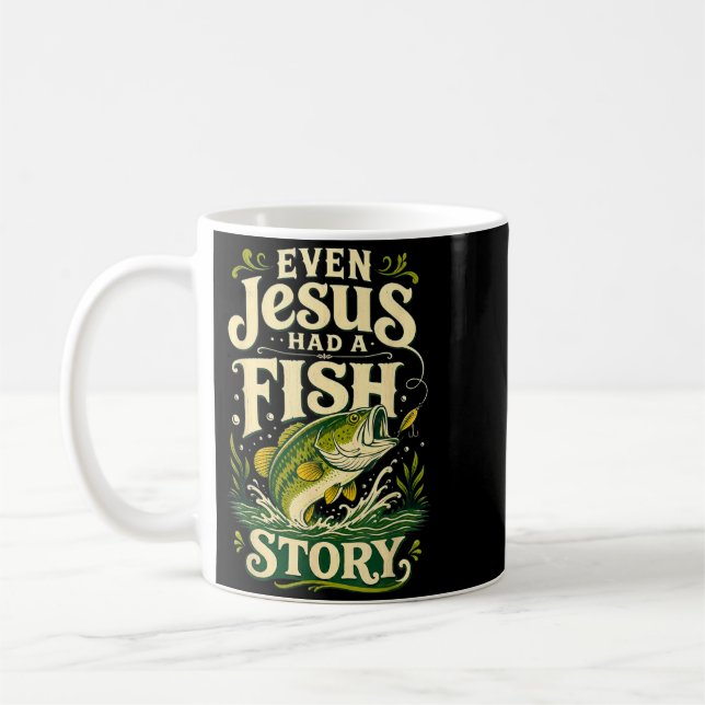 Även Jesus hade en fiskehumor Kaffemugg (Vänster)