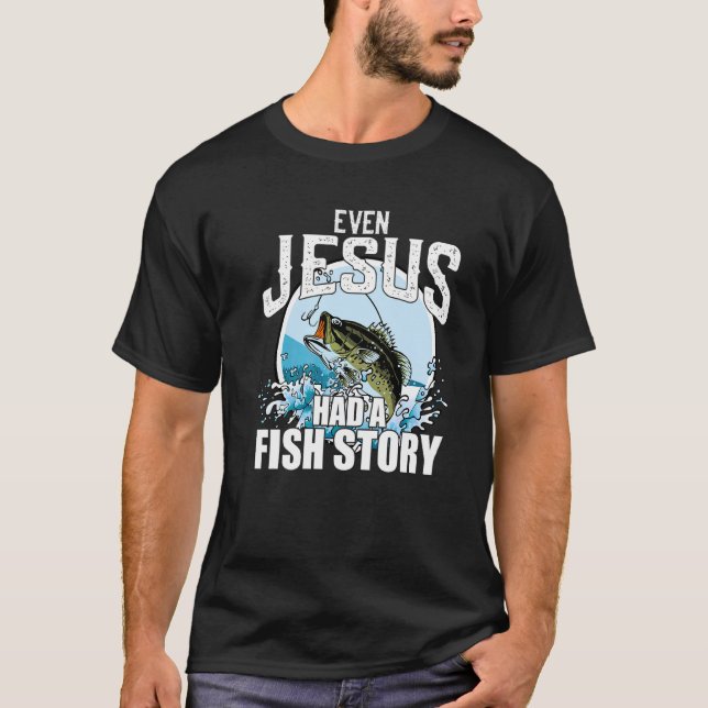Även Jesus hade en kristen fiskelagg T Shirt (Framsida)