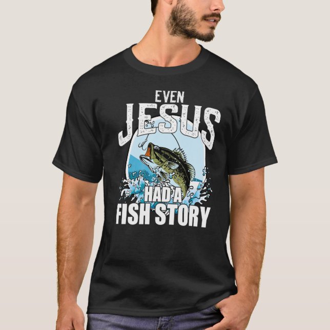 Även Jesus hade en kristen fiskelagg T Shirt (Framsida)