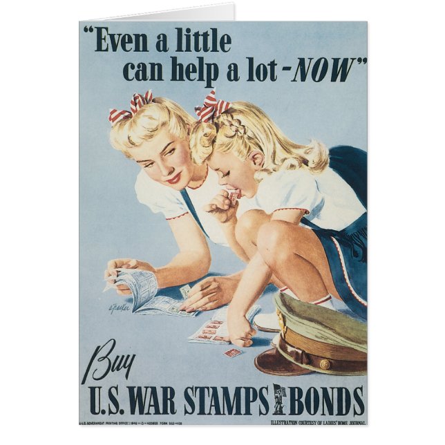 Även lite kan hjälpa Alot-NOW Hälsningskort (Framsidan)