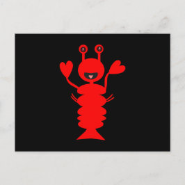 Även lycklig Lobster Vykort
