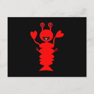 Även lycklig Lobster Vykort
