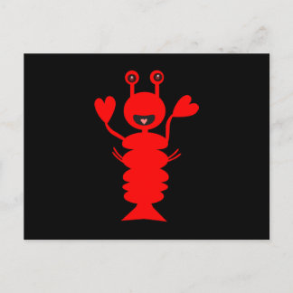 Även lycklig Lobster Vykort