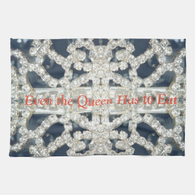Även måste drottningen att äta kopphandduken kökshandduk (Horisontell)