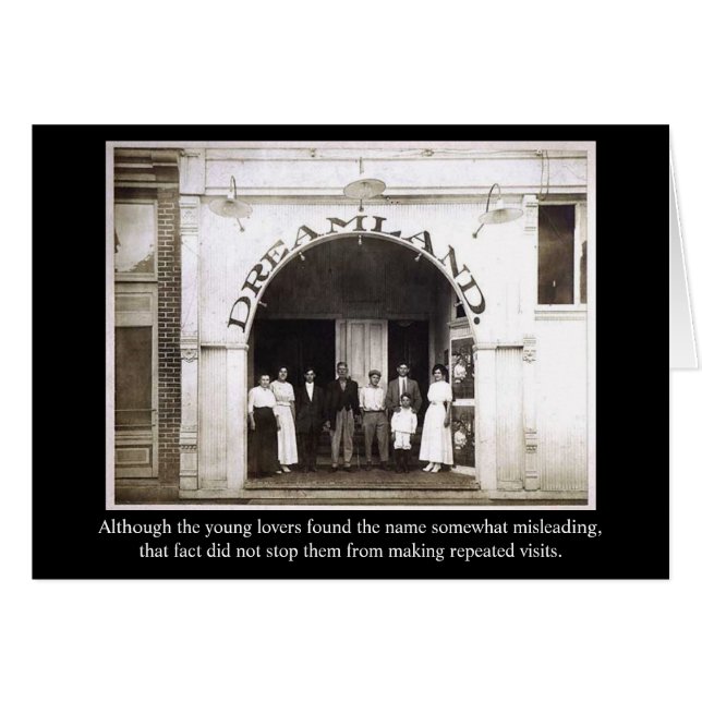 Även om det unga älskare fann namn en aning hälsningskort (Framsidan Horizontal)