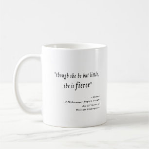 "Även om hon är liten är hon hård." Offert Kaffemugg