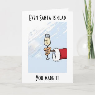 ÄVEN "SANTA" GLADES DET "ÖVER BACKE" HELGKORT