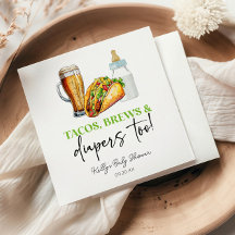 Även Tacos Brews och Diaper! Baby Shower