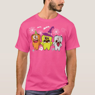 Även tandhygienist Halloween Pumpkin Ghost Witch T Shirt