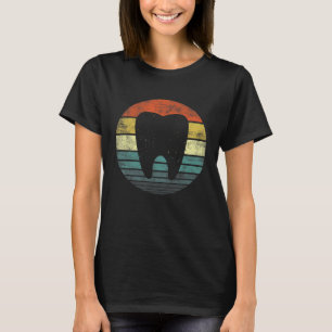 Även tandläkaren hygienist Retro Molar T Shirt