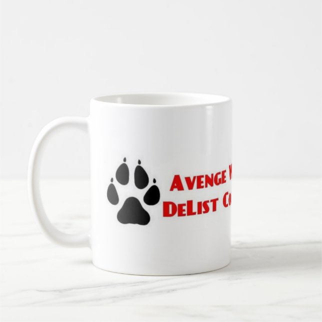Avenge Wolves Delist Congress Vote Them Out Kaffemugg (Vänster)