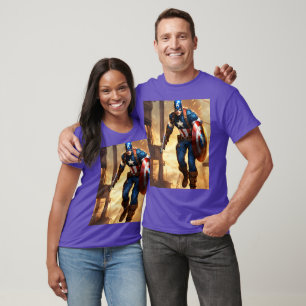 "Avengers Assemble! Officiell Marvel Supershjälte T Shirt