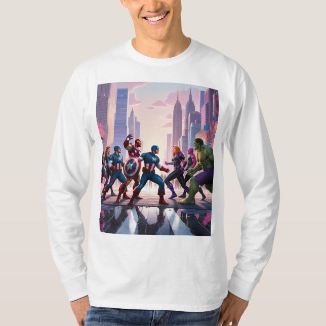 Avengers befogenheter t shirt (Framsida)