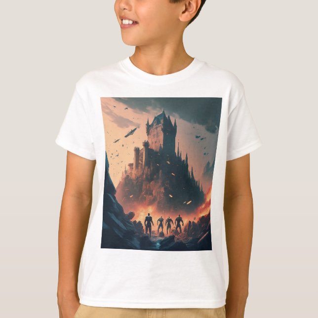 Avengers Defend the Castle T Shirt (Framsida)