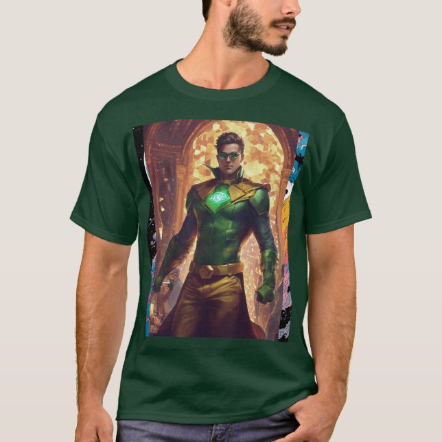 Avengers - Features a team of superheroes comi T Shirt (Framsida)
