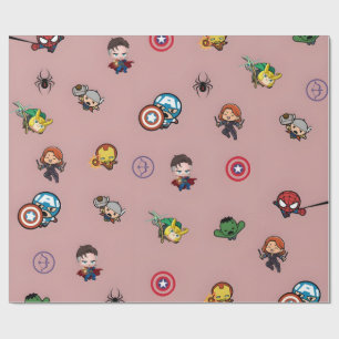 Avengers Thmet Wrapping Papper Marvel Superhjält Presentpapper