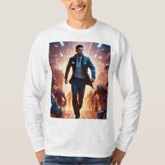 Avengers vs. Cyborgs: Epic Battle T-Shirt Designat