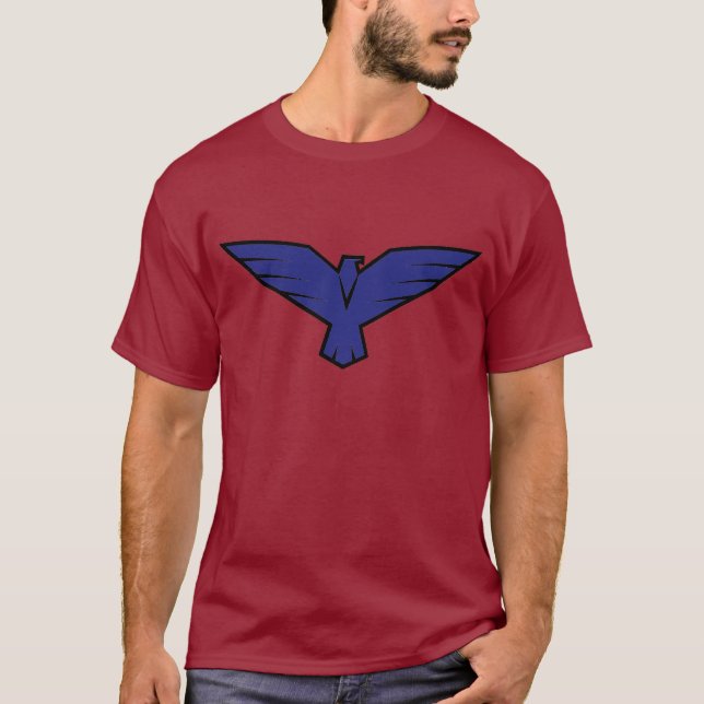 Avenging Hawk Emblem T-Shirt (Framsida)