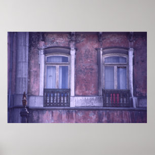 Avenida gör Republica, Lisbon, Portugal Poster