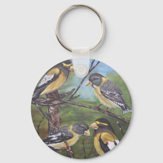 Äventing Grosbeaks Nyckelring