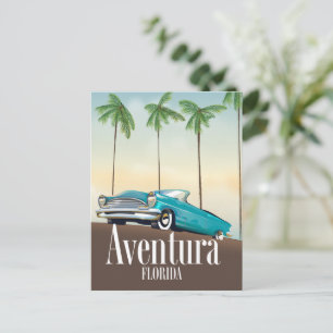 Aventura, Florida-återbilsaffisch Vykort
