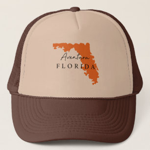 Aventura Florida Gift Clothing USA State Cap Keps