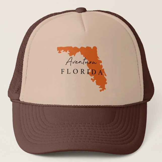 Aventura Florida Gift Clothing USA State Cap Keps (Framsida)