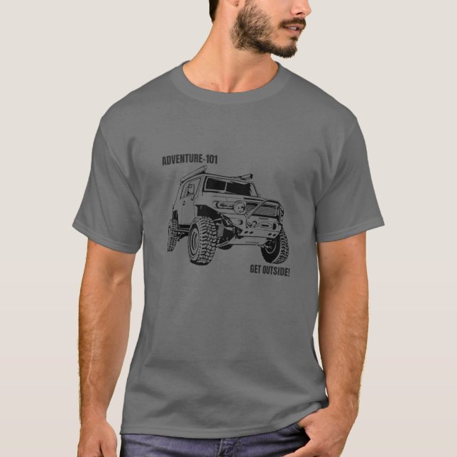 Äventyr 101 FJ Cruiser T Shirt (Framsida)