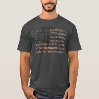 Äventyr 101 FJ-kryssare Camo US Flagga 4wd T Shirt
