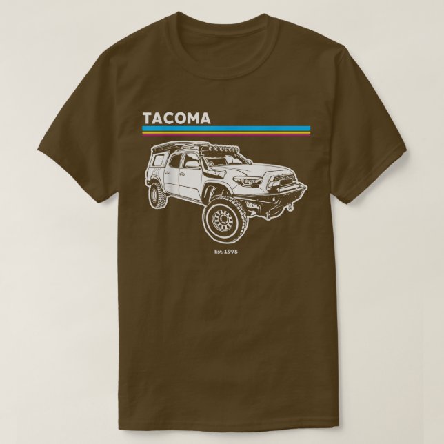 Äventyr 101 Retro Tacoma T Shirt (Design framsida)