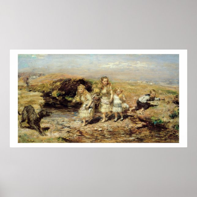 Äventyr, 1883 (olja på arbetsyta) poster (Framsidan)