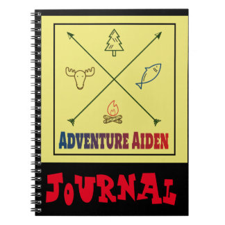 Äventyr Aiden Journal Anteckningsbok