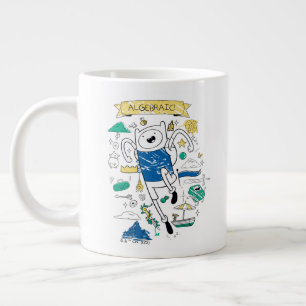 Äventyr   "Algebraic" Finn Sketch Jumbo Mugg