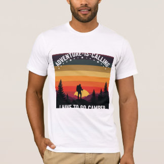 Äventyr anropar kampanjens höjda naturvärde solned t shirt